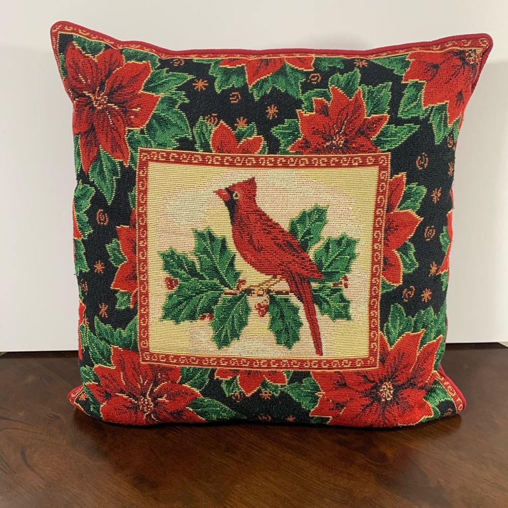 Cardinal decorative couch pillow